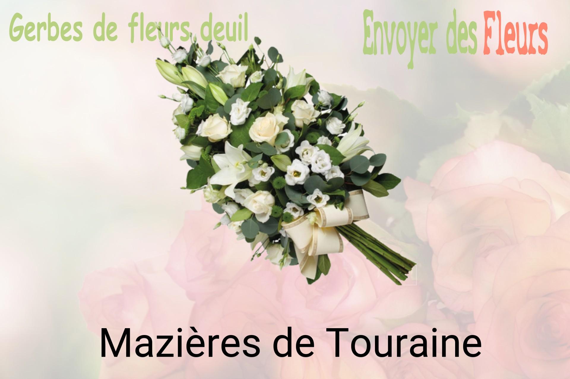 Gerbe de fleurs de deuil livrée à Mazières-de-Touraine